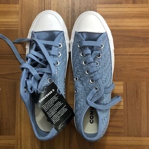 Baby blue converse sneaker